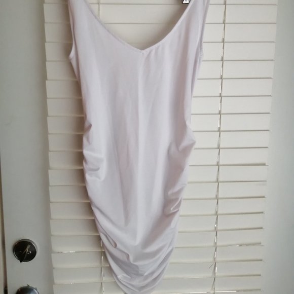 Backless Sexy White Mini Dress - Picture 1 of 2